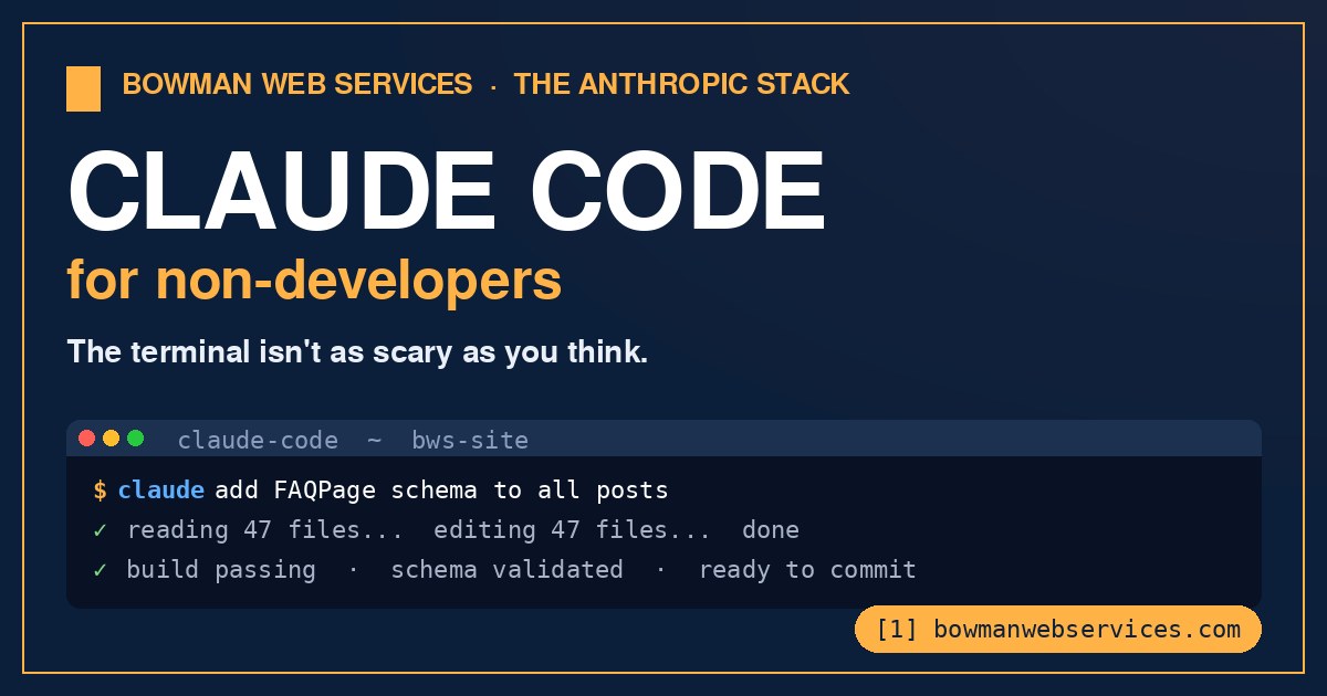 Claude Code for Non-Developers: The Contrarian Case (2026) | Bowman Web ...