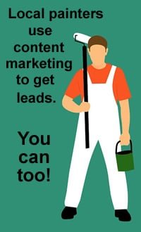 Painter use local content marketing to get business leads