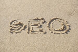 seo written in the sand for hotels and resorts